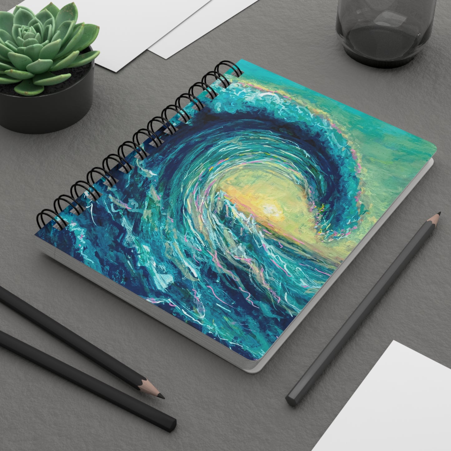 Golden Crest - Spiral Notebook
