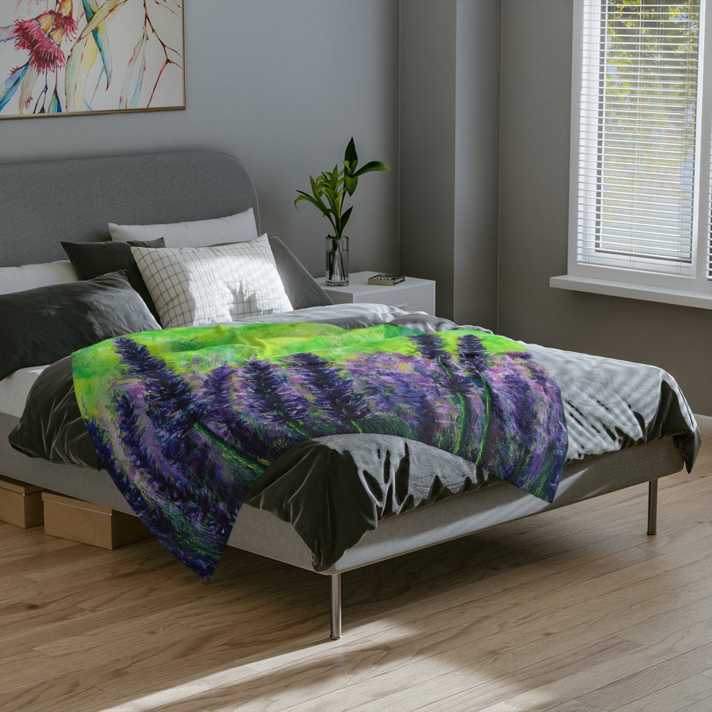 Lavender Fields Forever - Microfiber Blanket
