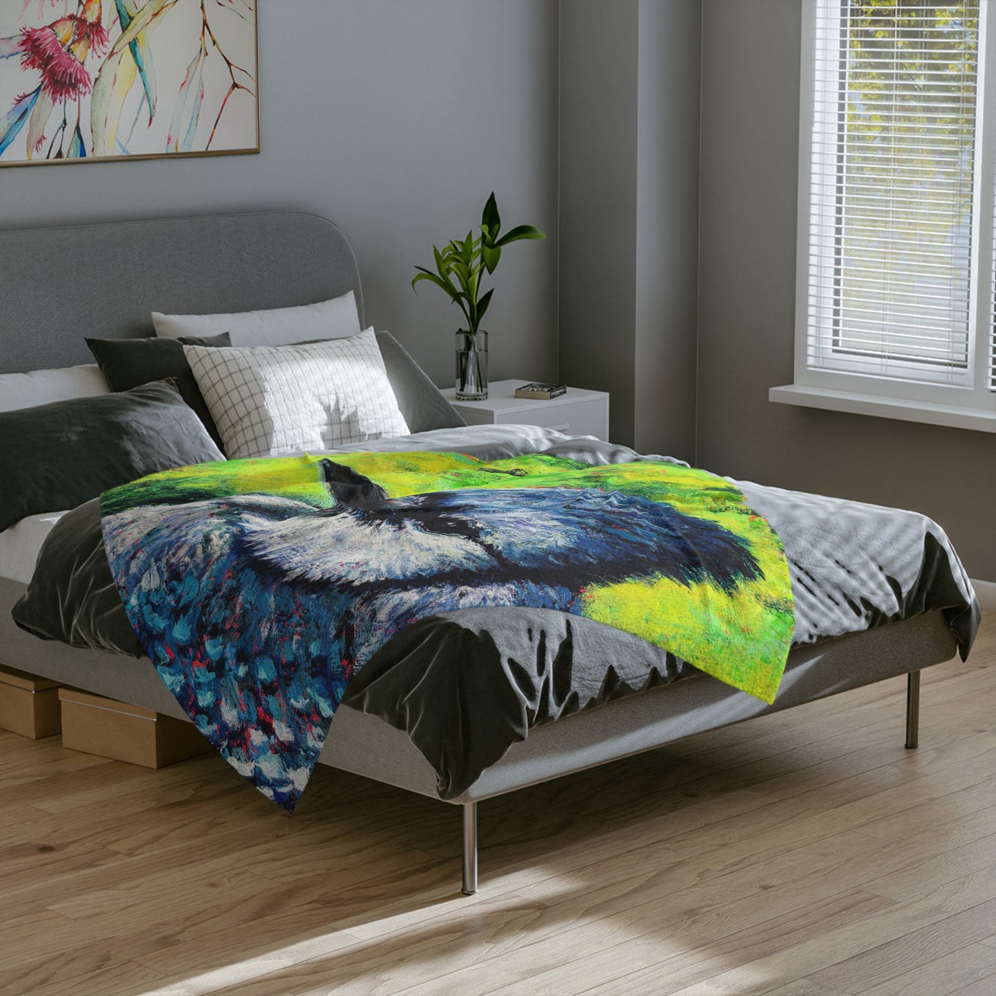Bluejay’s Gaze - Microfiber Blanket