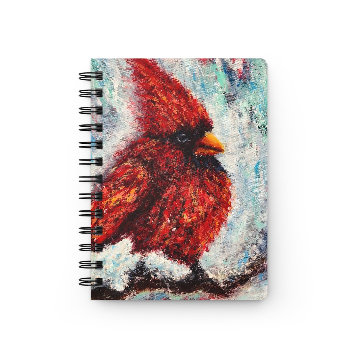 Frost & Fire Cardinal - Spiral Notebook