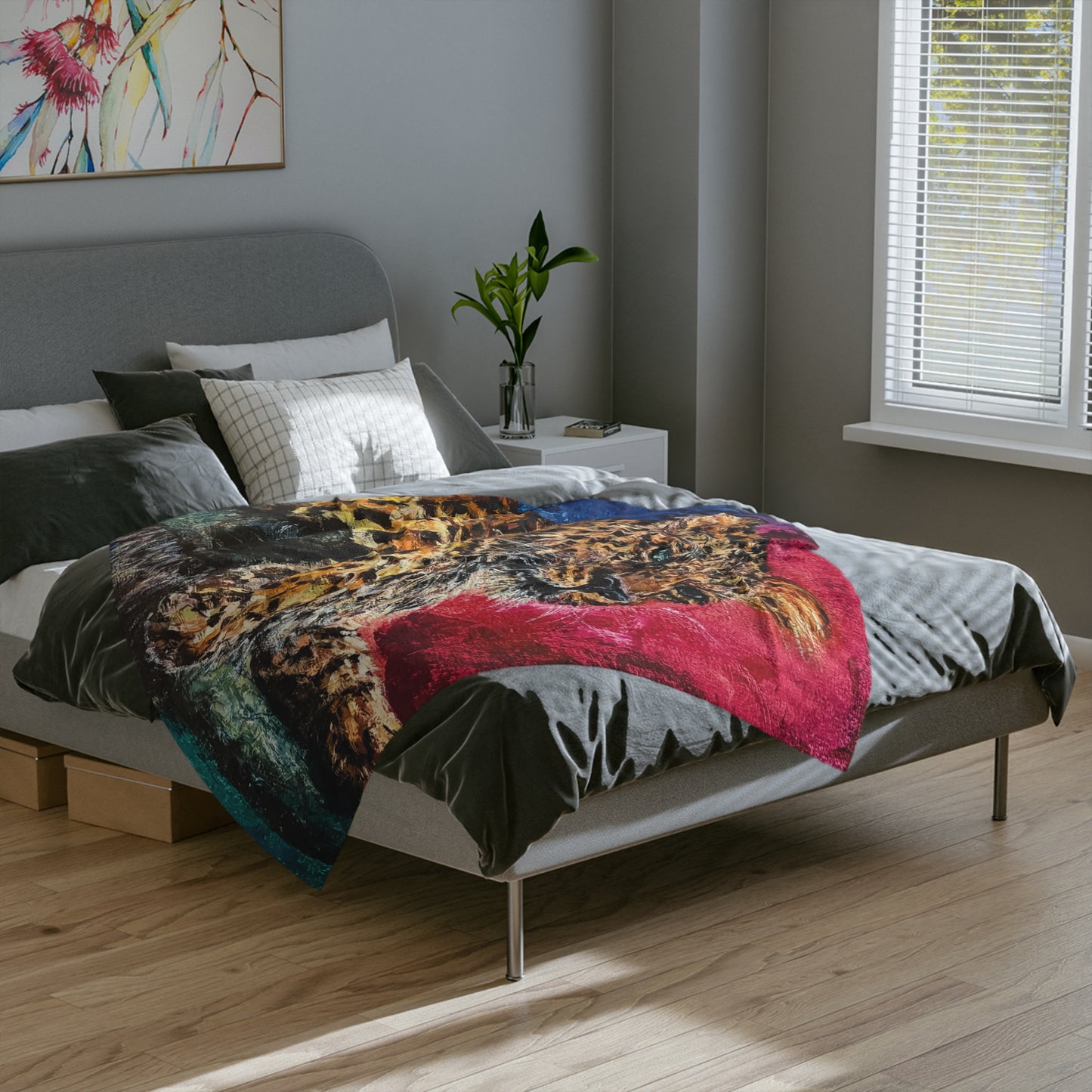 Radiant Resting Jaguar - Microfiber Blanket