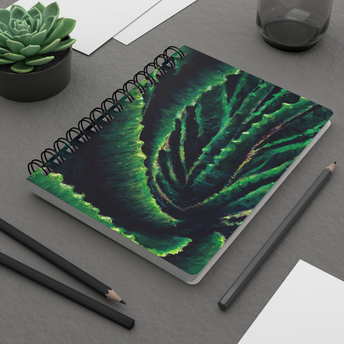Aloe Confluence - Spiral Notebook