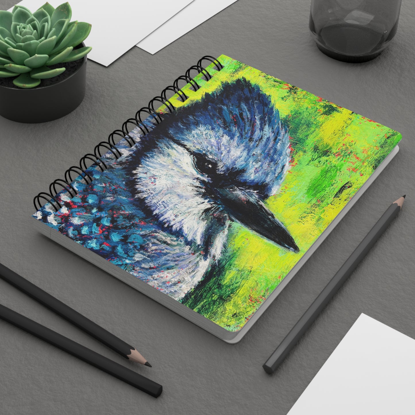 Bluejay’s Gaze - Spiral Notebook