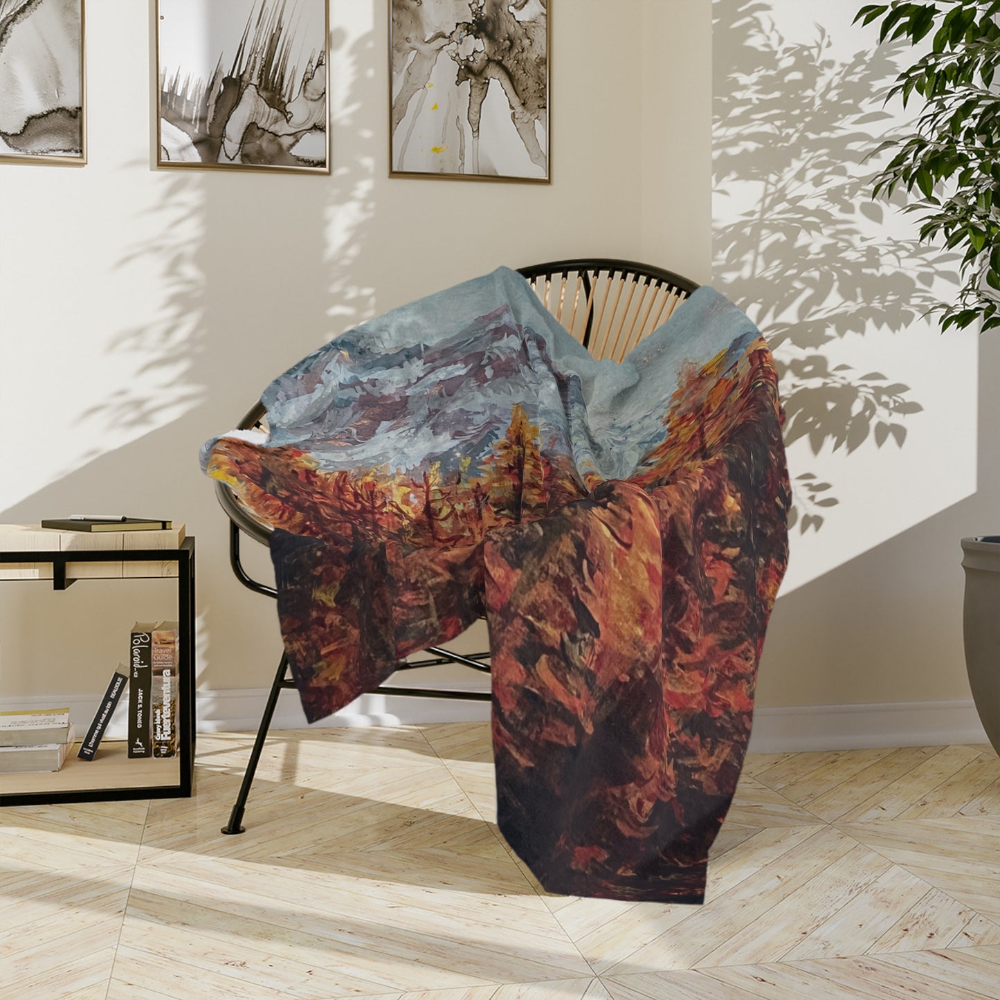 Golden Autumn Sunrise - Microfiber Blanket