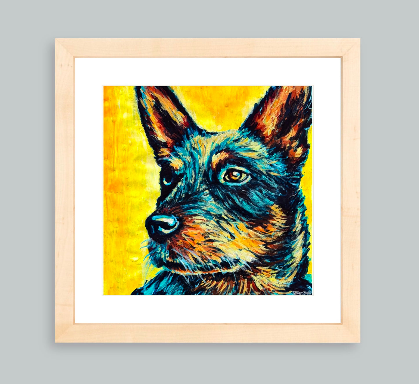 Starry Eyed Heeler - Framed Art Print