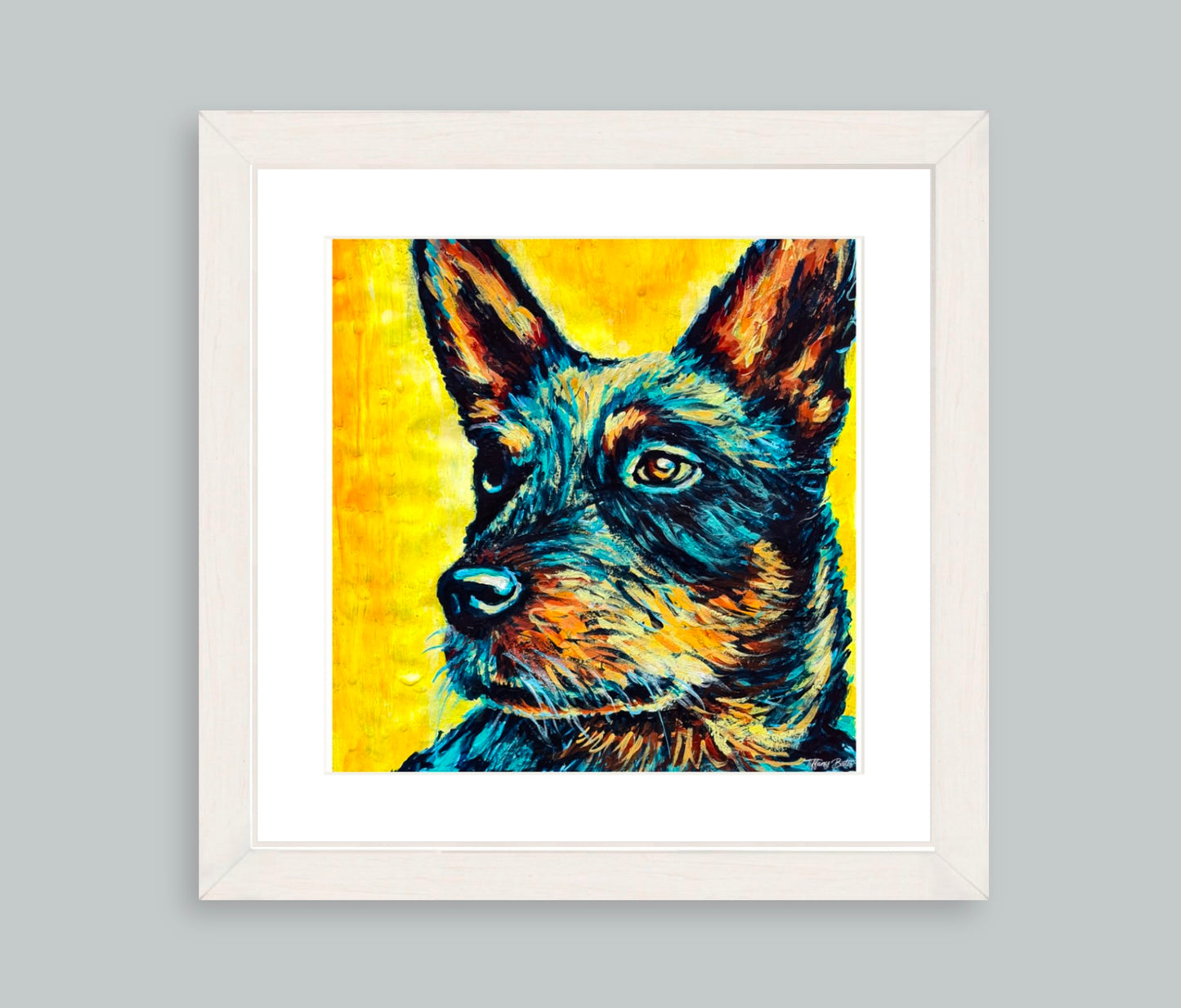 Starry Eyed Heeler - Framed Art Print