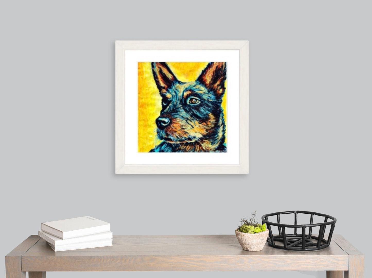 Starry Eyed Heeler - Framed Art Print