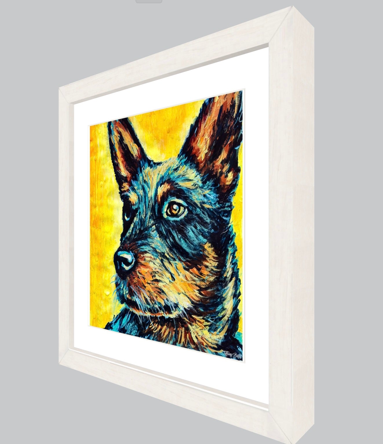 Starry Eyed Heeler - Framed Art Print