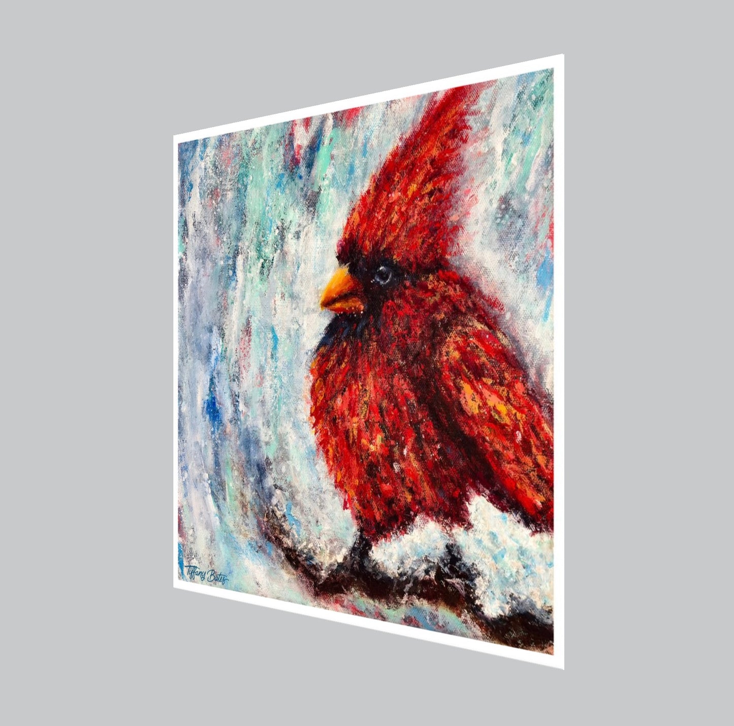 Fire and Frost Cardinal - Fine Art Print - Multiple Sizes