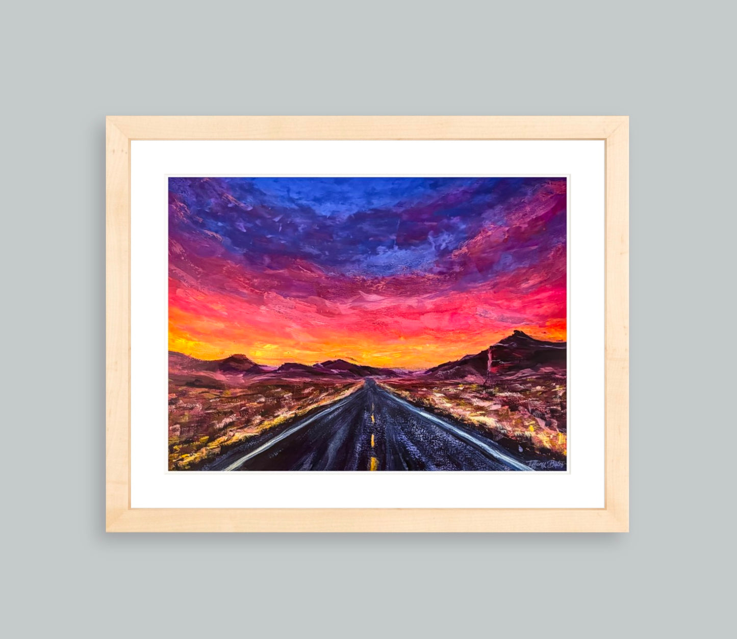 Desert Blaze - Framed Art Print