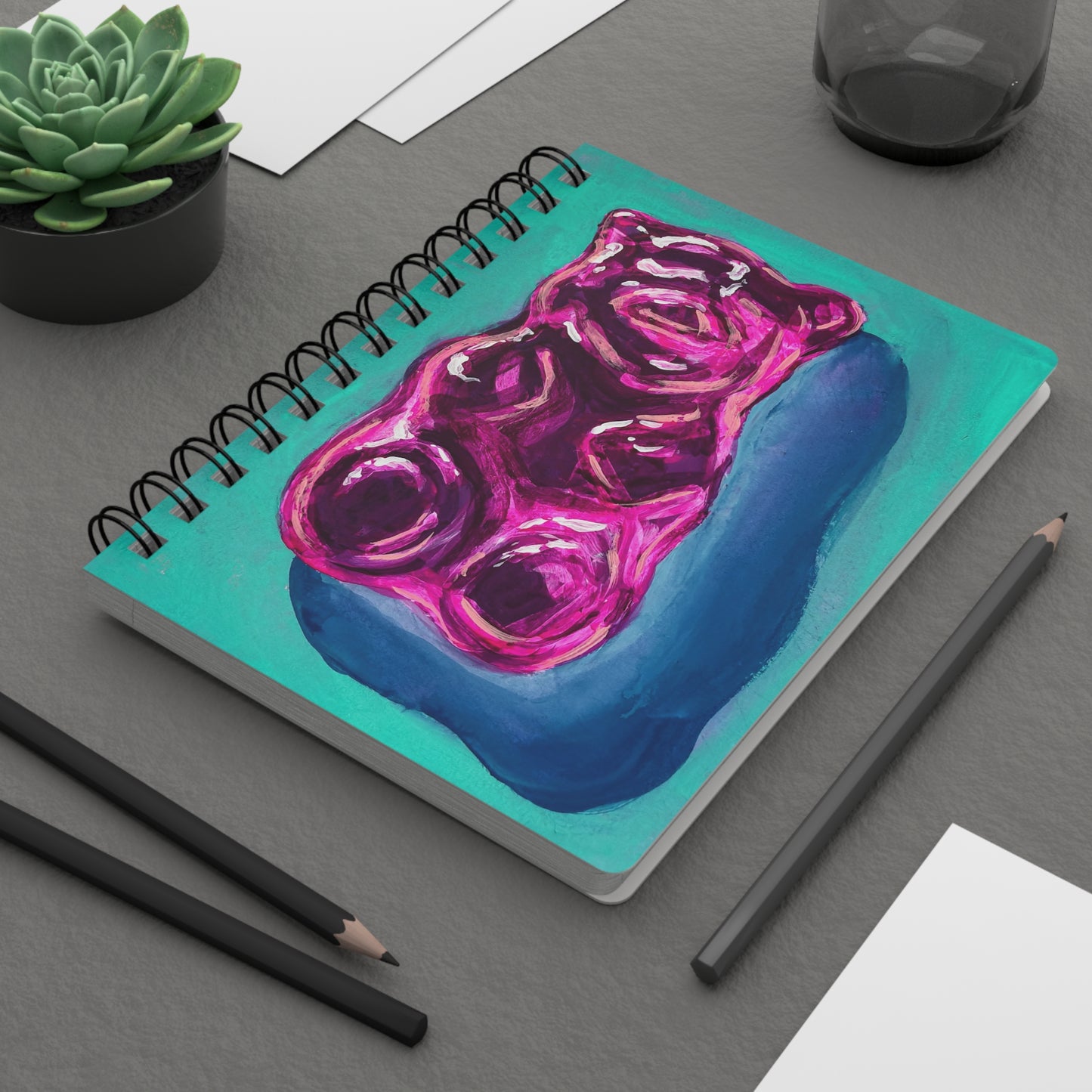 Gummy Bear Glow - Spiral Notebook