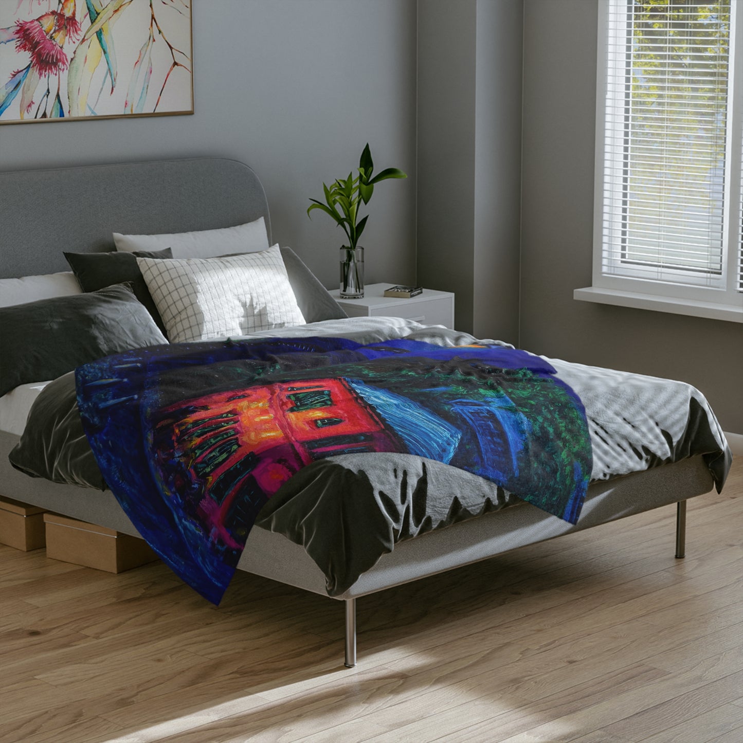 Cafe After Dark - Microfiber Blanket