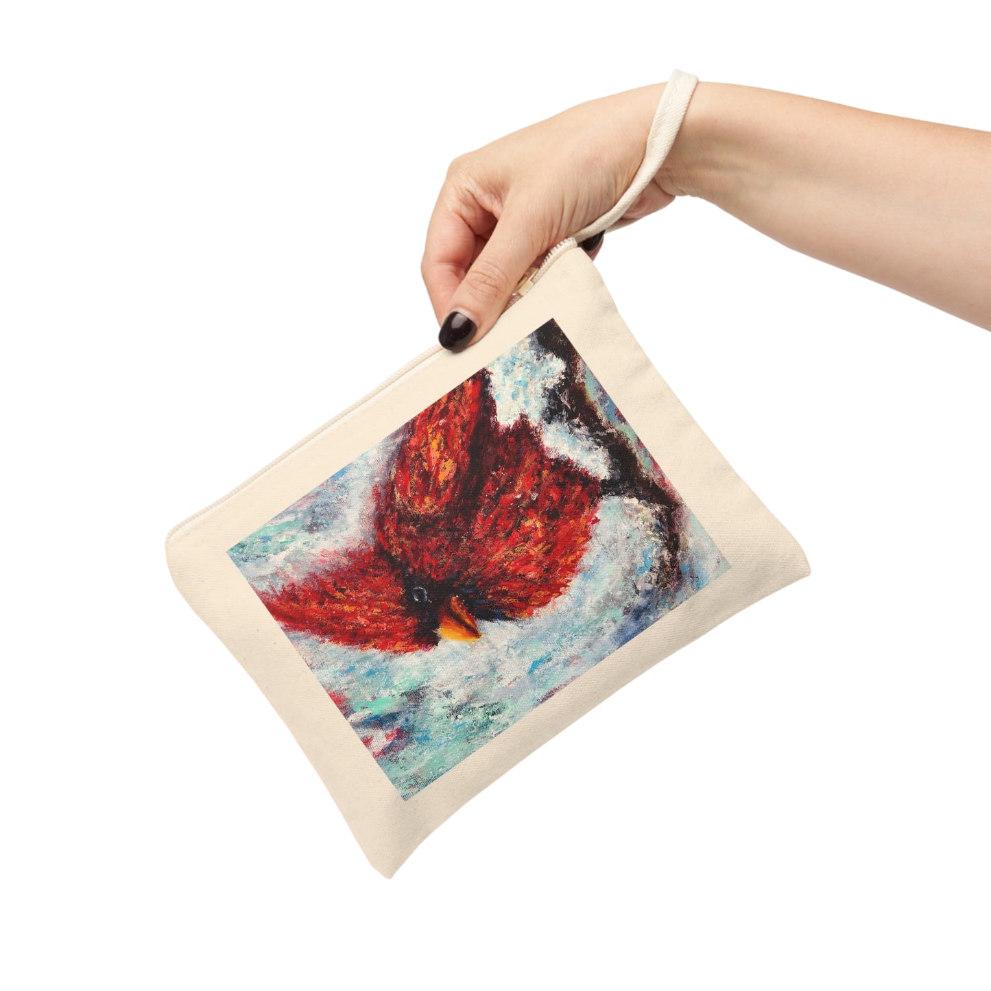 Frost & Fire Cardinal- Zipper Pouch