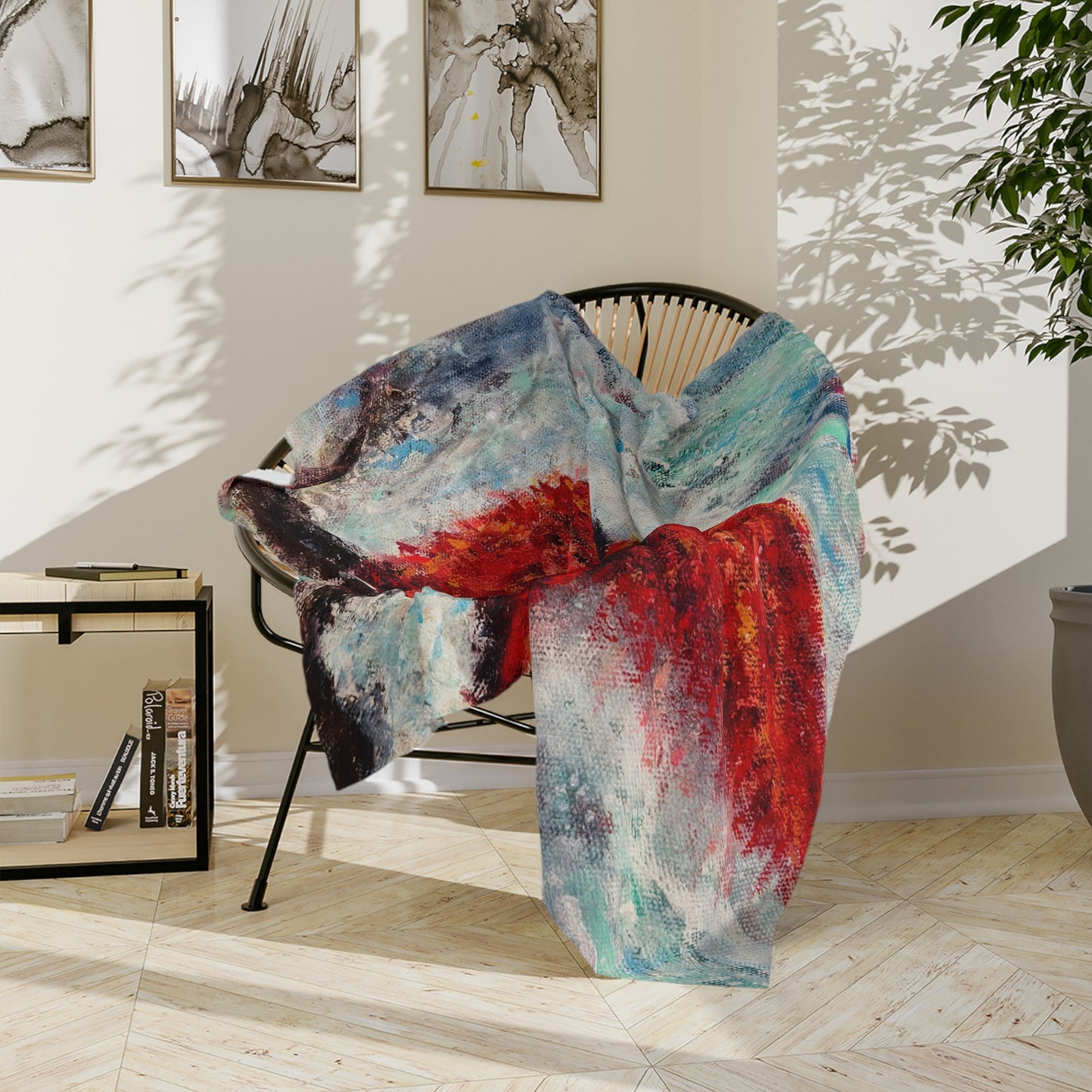 Frost & Fire Cardinal - Microfiber Blanket