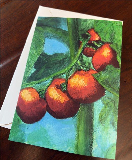 Sun-Kissed Tomatoes - Greeting Card