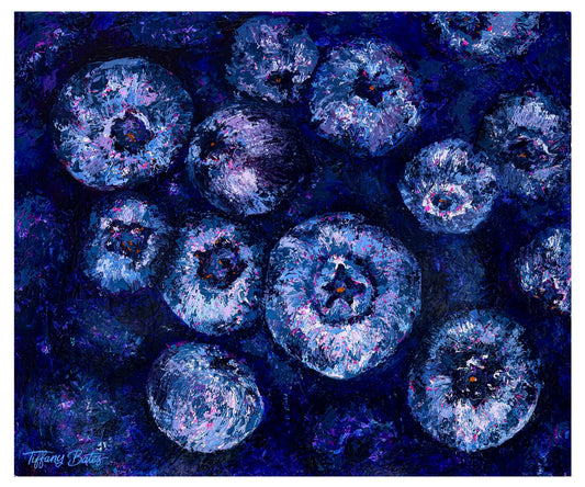 Coming Soon! Blueberry Bounty - Original Oil Painting