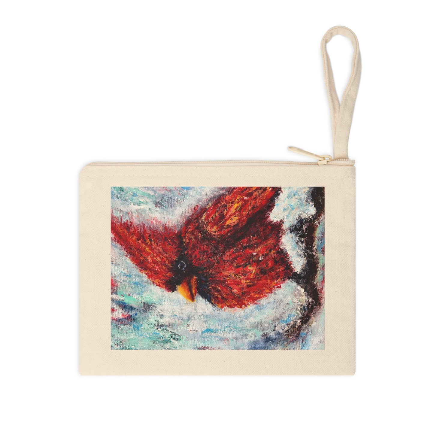 Frost & Fire Cardinal- Zipper Pouch