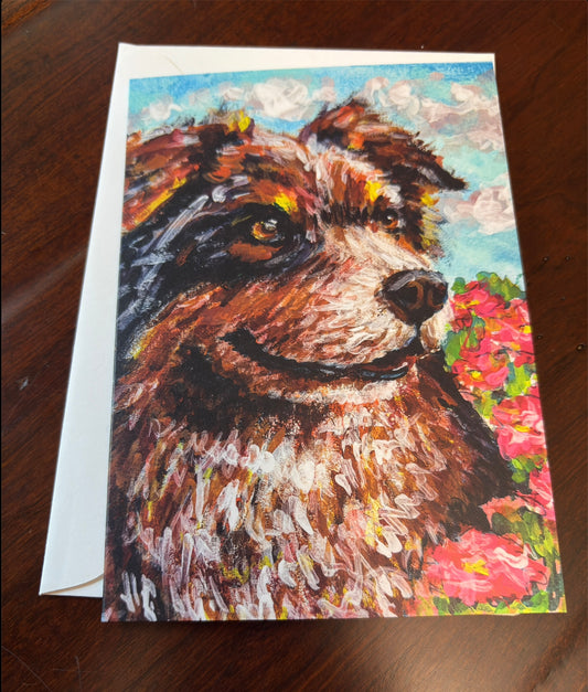 Awestruck Aussie- Greeting Card