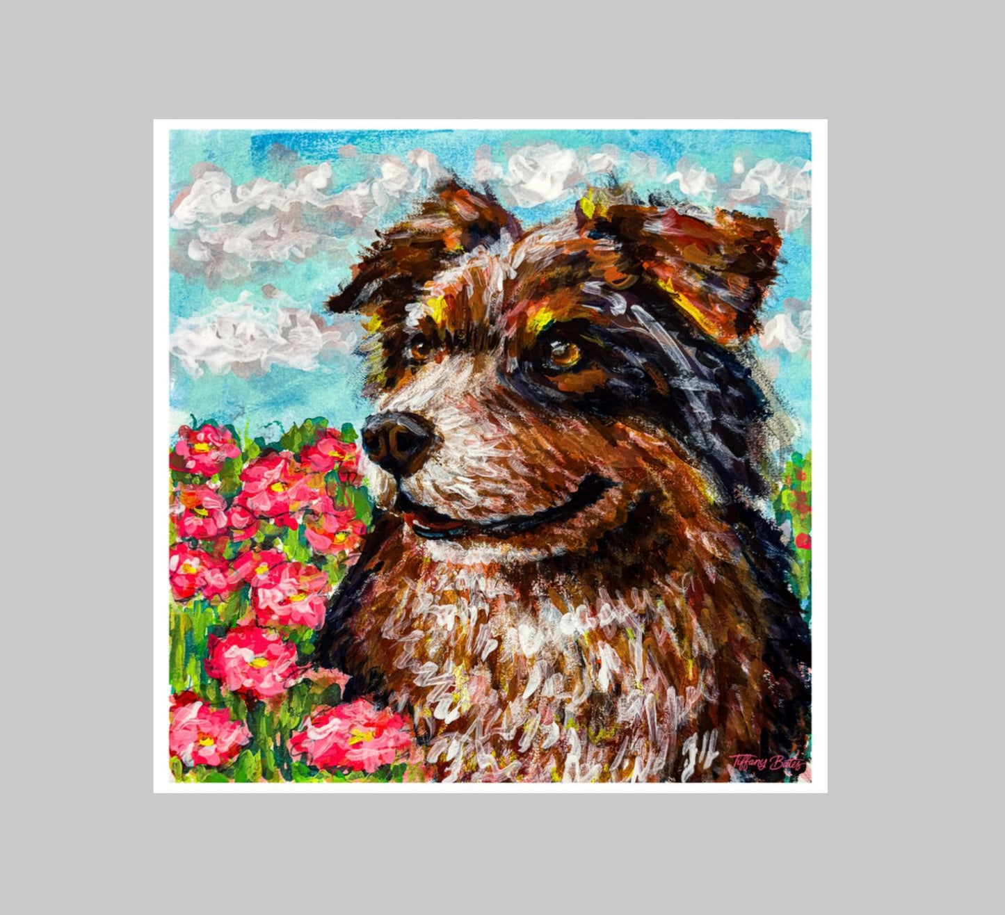 Awestruck Aussie - Fine Art Print - 8” x 8”