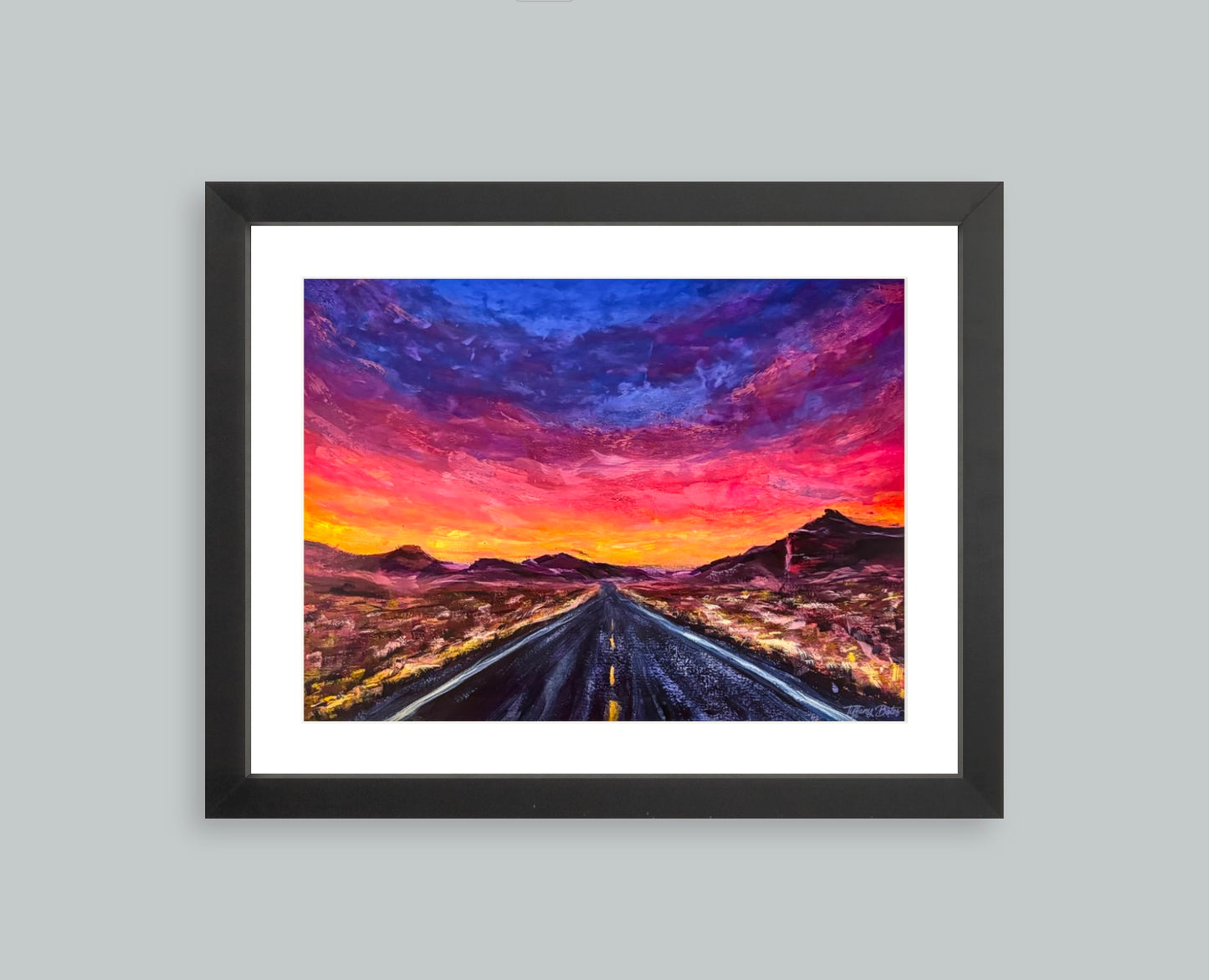 Desert Blaze - Framed Art Print