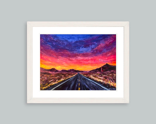 Desert Blaze - Framed Art Print