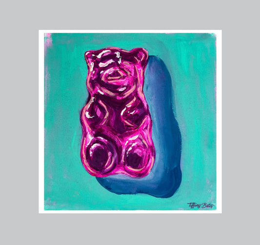 Gummy Bear Glow - Fine Art Print - 8” x 8”